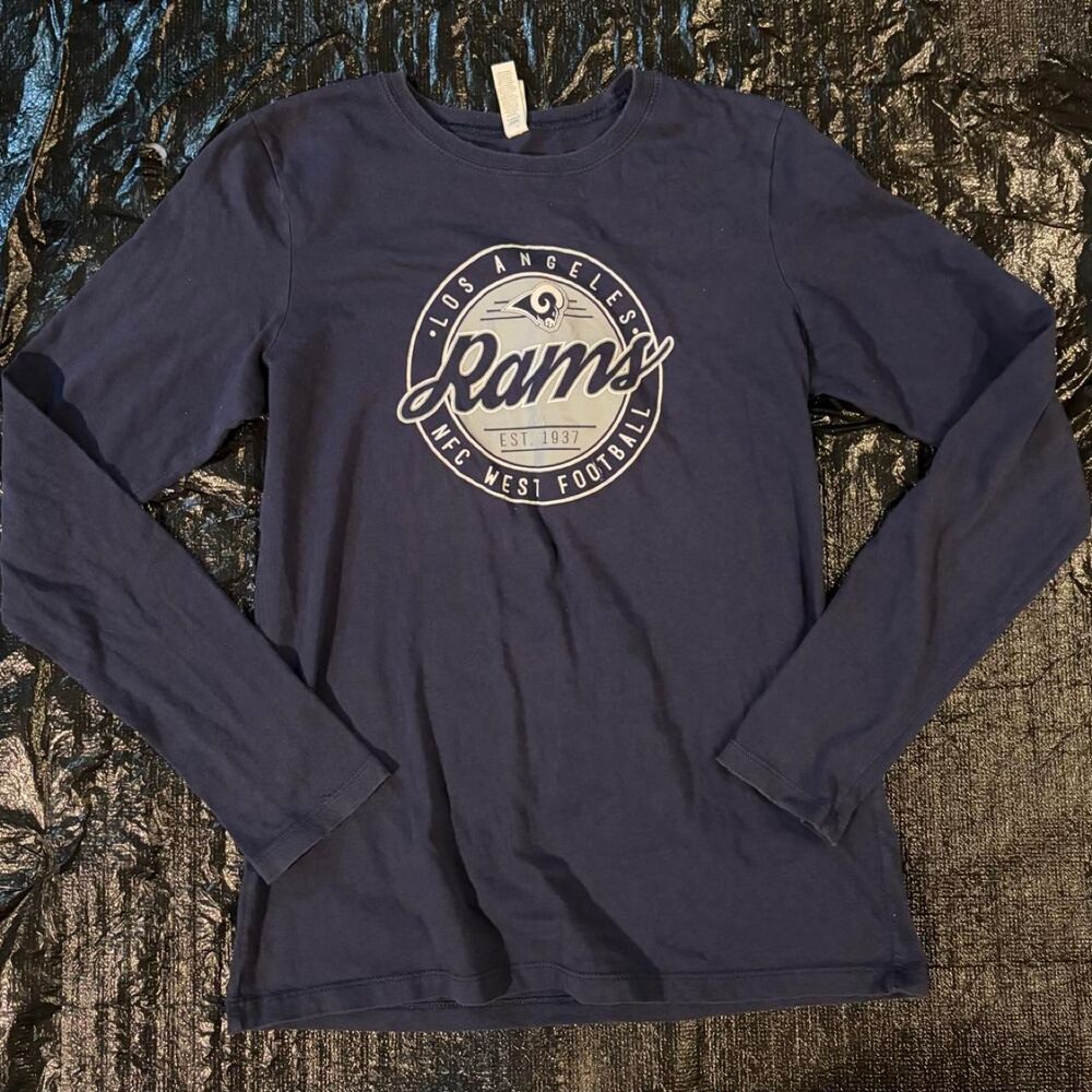 Bella-canvas Women's Navy and Blue Shirt